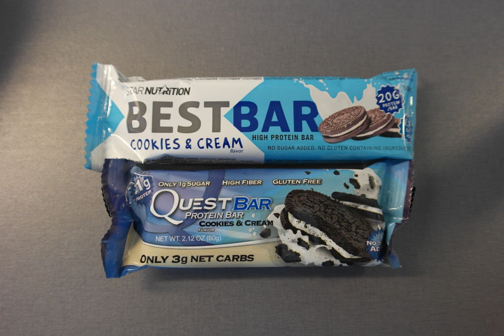 Best Bar Cookies & Cream vs. Quest Bar